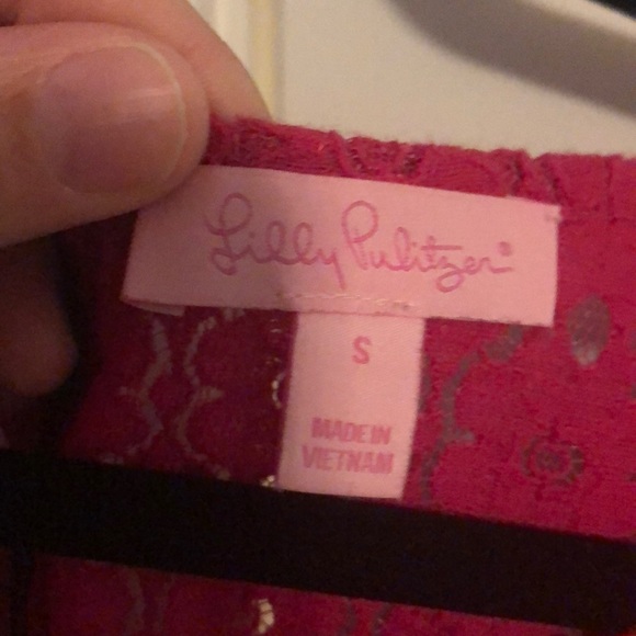 Lilly Pulitzer pink lace top Small 🌸☀️ - Picture 2 of 5